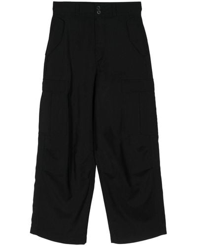 Junya Watanabe Pantalones anchos tipo cargo - Negro
