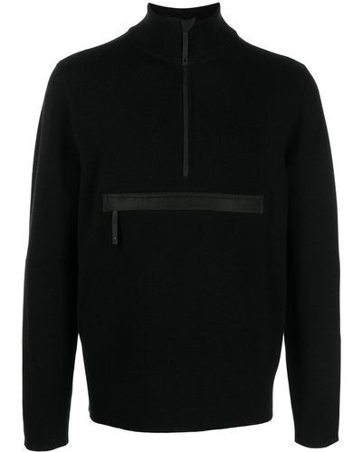 Aztech Mountain Half-zip Roll Neck Sweater - Black