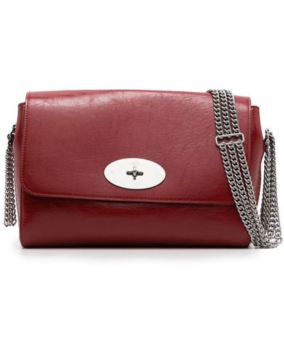 Mulberry Medium Lily Chain-link Shoulder Bag - Red