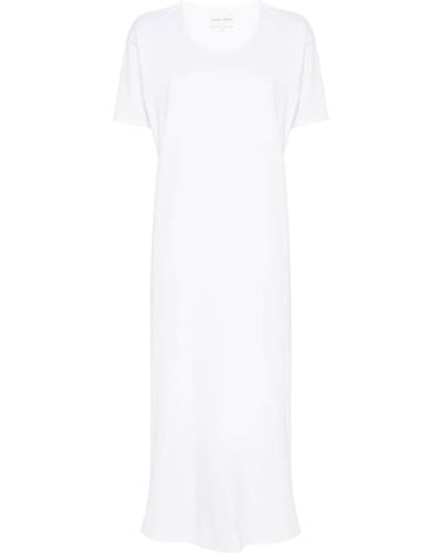 Loulou Studio Cotton Jersey Shirt Dress - White