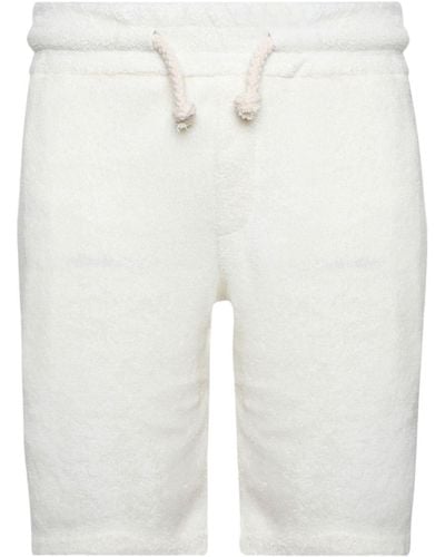 Doppiaa Pantalones cortos de chándal con cordones - Blanco