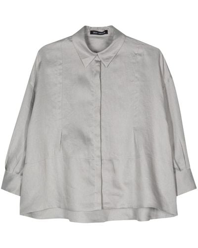 Iris Von Arnim Laurita Linen Shirt - Gray