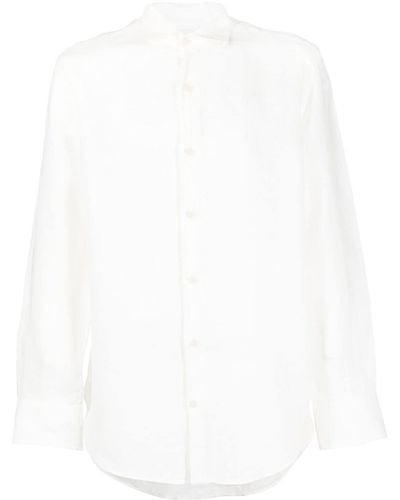 Mc2 Saint Barth Button-up Long-sleeve Shirt - White