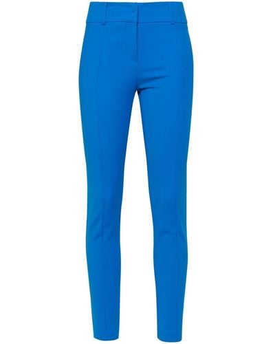 Patrizia Pepe High-waist Slim-fit Trousers - Blue