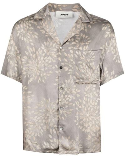 MOUTY Escobar Hemd mit Blumenmuster - Grau
