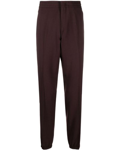 Zegna Tapered-leg Cotton Trousers