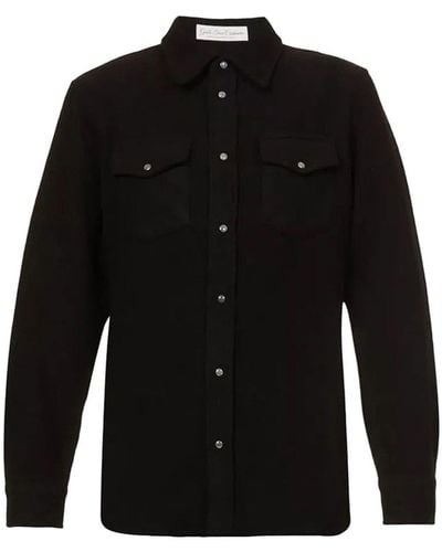 God's True Cashmere Long-sleeved Cashmere Shirt - Black