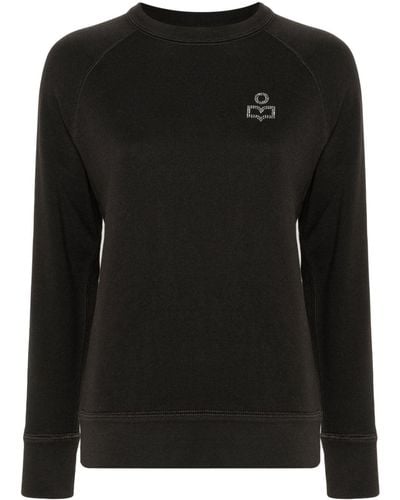 Isabel Marant Sweatshirt mit Logo-Verzierung - Schwarz