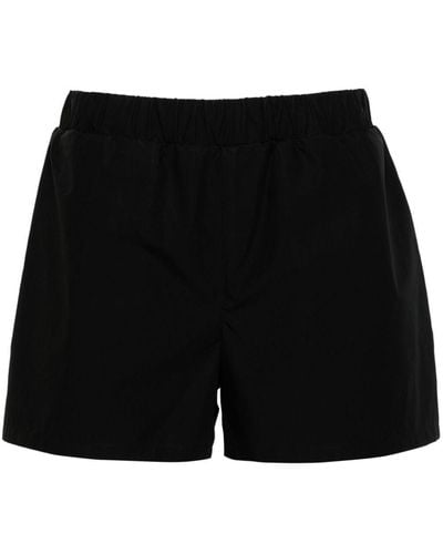Rier Elasticated-waist Cotton Shorts - Black