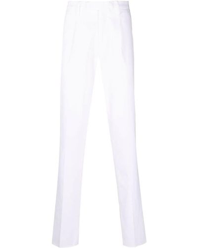 Boglioli Pantalones de vestir rectos - Blanco