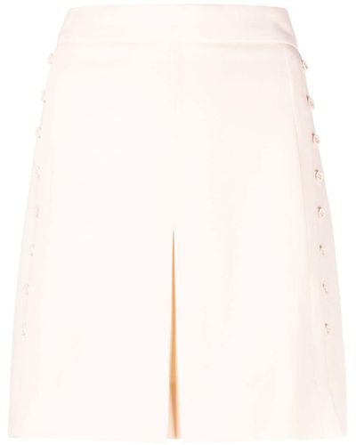 See By Chloé Button-detail Mini Skirt - Natural