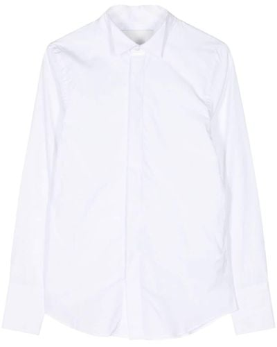 Sa Su Phi Classic Collar Cotton Shirt - White
