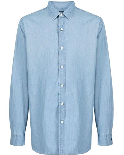 Polo Ralph Lauren Overhemd Met Contrasterende Afwerking - Blauw