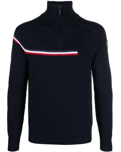 Rossignol Major Short Zip-up Sweater - Blue