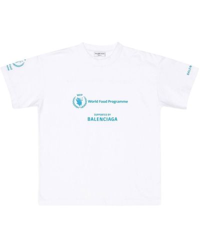 Balenciaga T-shirt Met Grafische Print - Wit