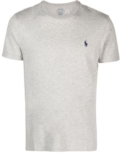 Polo Ralph Lauren T-shirt en coton à logo brodé - Blanc