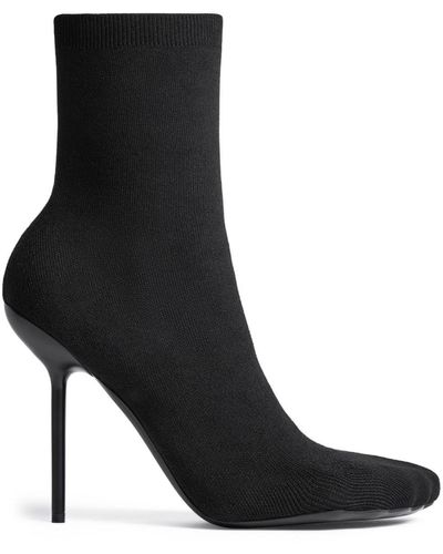 Balenciaga Anatomic 110mm Knitted Ankle Boots - Black