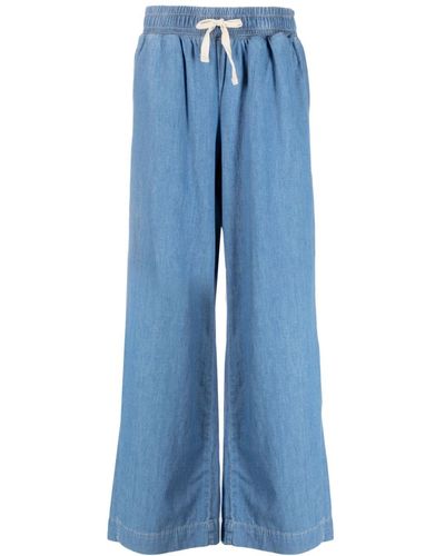 FRAME Wide-leg Denim Trousers - Blue