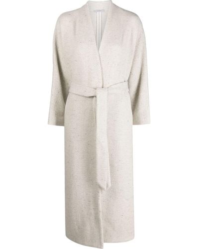 Dusan Virgin Wool-cashmere Belted Coat - Natural