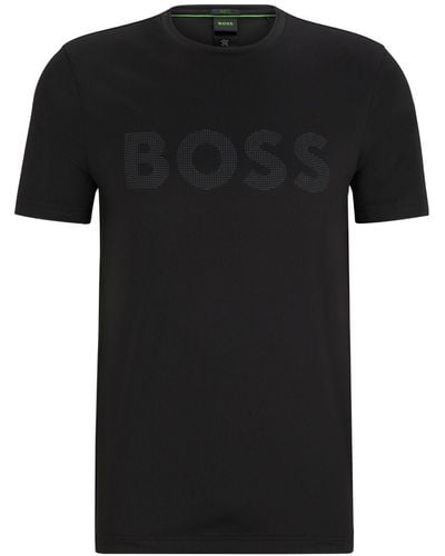 BOSS ロゴ Tスカート - ブラック