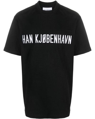 Han Kjobenhavn Camiseta con logo estampado - Negro