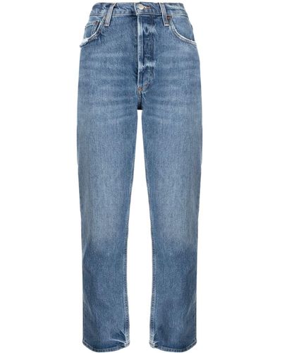 Agolde Riley cropped jeans - Blu