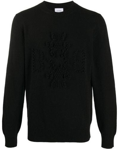 Barrie Cashmere Logo Sweater - Black