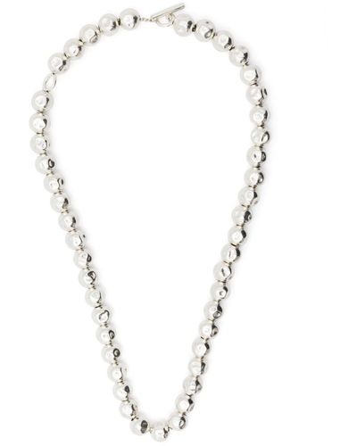 Jil Sander Ball-design Necklace - Metallic