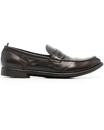 Officine Creative Arc Leather Loafers - Black