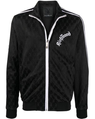 John Richmond Sudadera con logo en el pecho - Negro