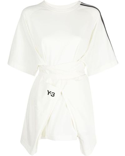 Y-3 T-shirt con logo - Bianco