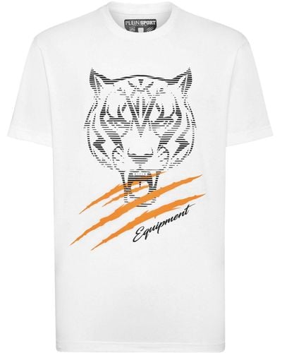 Philipp Plein T-shirt girocollo con applicazione - Bianco
