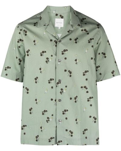 Paul Smith Floral-print Short-sleeve Shirt - Green