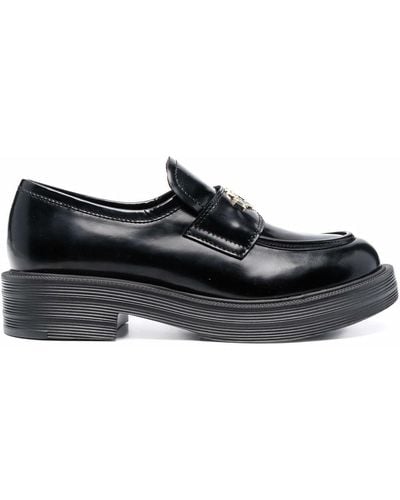 Love Moschino Logo-plaque Chunky Loafers - Black