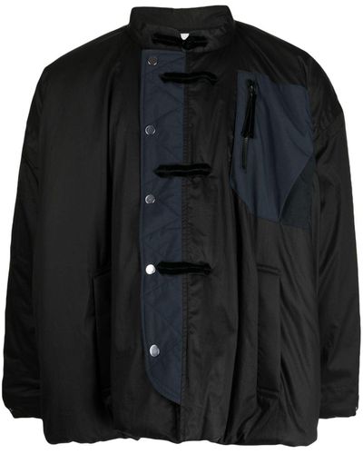 Yoshio Kubo Kung Fu Padded-design Jacket - Black