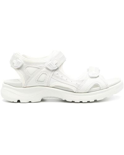 Ecco Offroad Paneled Sandals - White