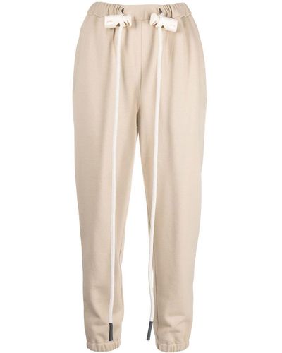 frenken Cotton Drawstring Track-pants - Natural