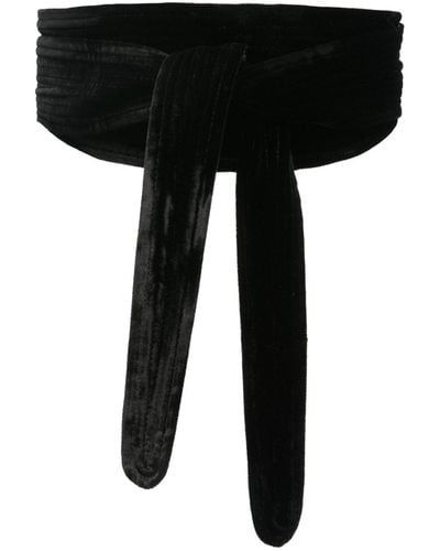 Pierre Louis Mascia Cinturón con doble capa - Negro