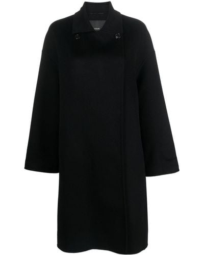 Max Mara Knee-length Cashmere Coat - Black