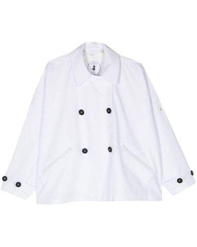 Save The Duck Ina Double-breadted Jacket - White