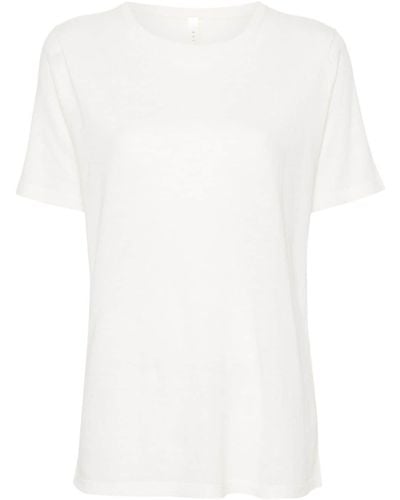 Lauren Manoogian Fein gestricktes T-Shirt - Weiß