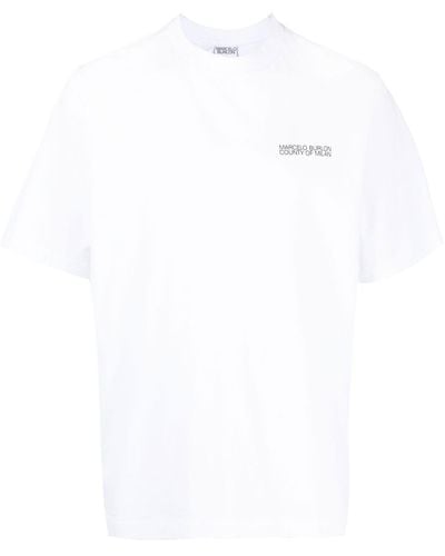 Marcelo Burlon T-shirt Cross Over - Blanc
