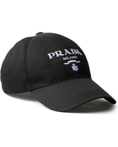 Prada Logo-embossed Baseball Cap - Black