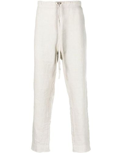 Nick Fouquet Drawstring-waistband Straight Leg Pants - White