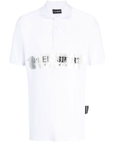 Philipp Plein Logo-print Short-sleeved Polo Shirt - White