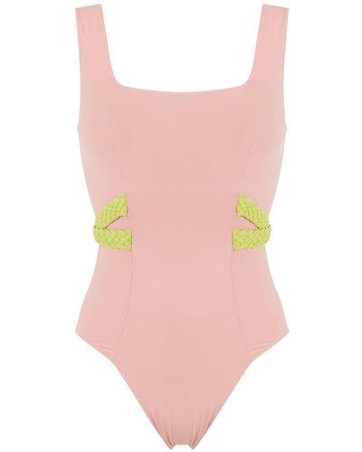 Clube Bossa Eva Rope-detail Swimsuit - Pink
