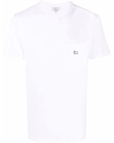 Woolrich パッチポケット Tシャツ - ホワイト
