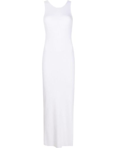 MICHAEL Michael Kors Ribbed-knit Maxi Dress - White
