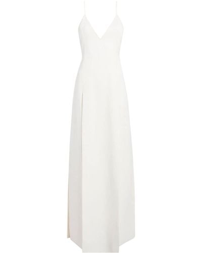 Khaite Nonya Open-back Maxi Dress - White