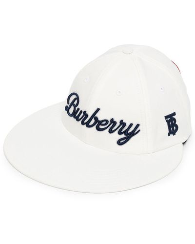 Burberry ロゴ キャップ - ホワイト